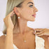 Silver set "Crystal Drop (Honey)" with Preciosa™ crystals